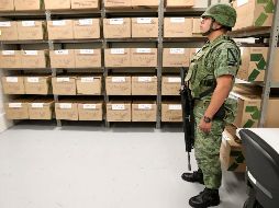 El material electoral se encuentra en una bodega ubicada en la localidad de Sanctorum. SUN/ARCHIVO