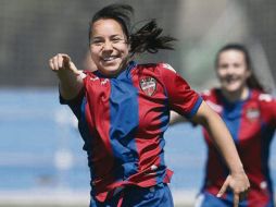 Charlyn Corral, actual Pichichi,  buscará su primer gol en la temporada 2018-2019. MEXSPORT