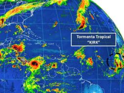 El fenómeno tiene vientos de 65 km/h con rachas de 85 km/h y desplazamiento al oeste a 22 km/h. TWITTER / @conagua_clima