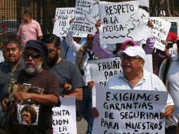 Los comunicadores piden justicia por el homicidio de su compañero y detener la violencia contra los periodistas en el país. EFE / ARCHIVO