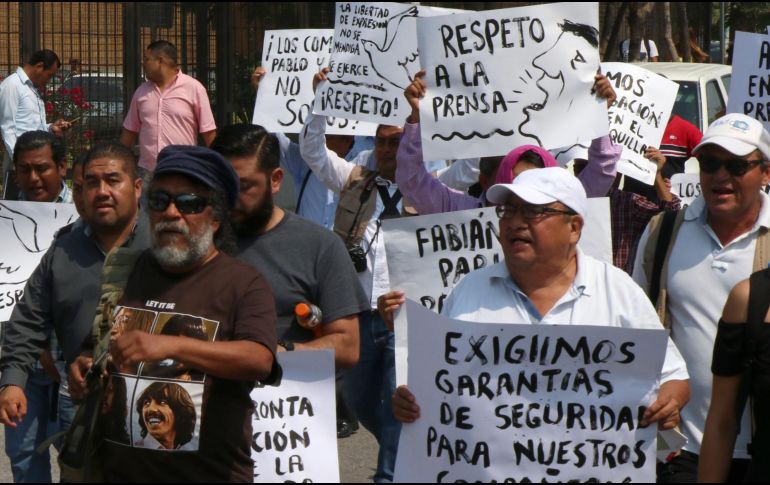 Los comunicadores piden justicia por el homicidio de su compañero y detener la violencia contra los periodistas en el país. EFE / ARCHIVO