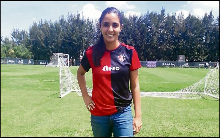 Andrea García dice que la buena racha que ha tejido el cuadro de las rojinegras las motiva a buscar un resultado favorable mañana. EL INFORMADOR / J. Robles