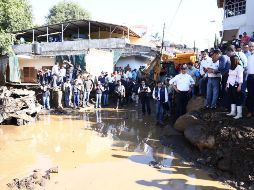 En Peribán se registraron inundaciones ocasionadas por lluvias torrenciales que azotaron el estado el 23 de septiembre pasado. NTX / Especial
