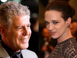 Argento confesó que reaccionó con rabia al enterarse del suicidio de Bourdain. ESPECIAL