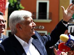 López Obrador se comprometió durante su visita a Iguala a investigar las desapariciones. NTX/A. Monroy