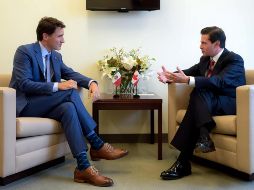 Los Mandatarios intercambiaron puntos de vista sobre el proceso de renegociación del TLCAN. NTX / Especial