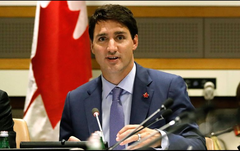 Justin Trudeau dijo en un evento del Consejo de Relaciones Exteriores en Nueva York que considera viable construir un acuerdo con EU sobre lo que ya se acordó previamente con México.  EFE/P. Foley