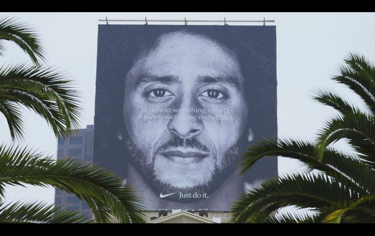 El ex jugador de los 49ers es la imagen de una campaña de Nike. AP. E. Risberg