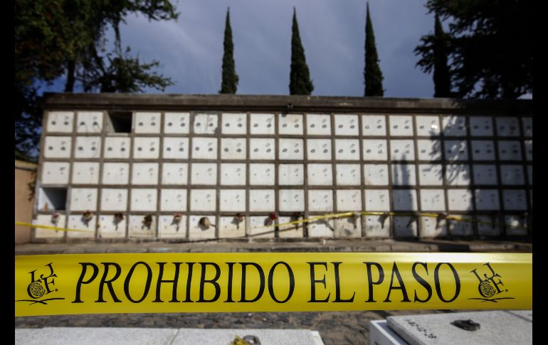 Criptas en el Panteón Guadalajara, donde se inhumaron cuerpos no identificados que previamente se encontraban en el Instituto Jalisciense de Ciencias Forenses. AFP/U. Ruiz