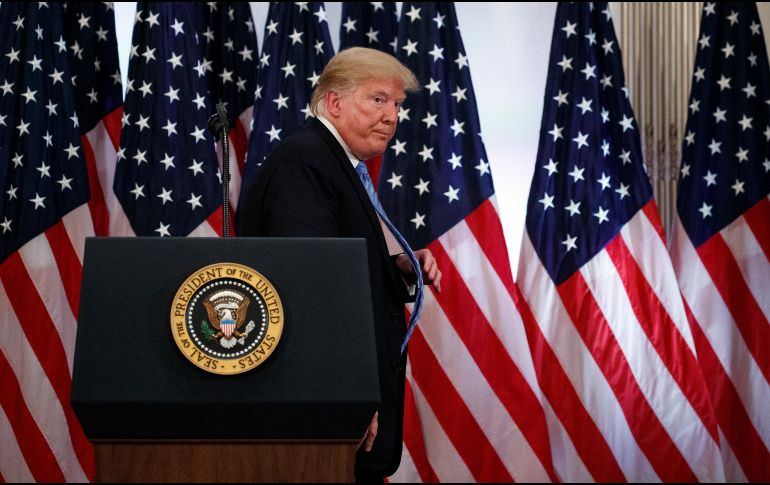 Trump también alegó hoy que su predecesor, Barack Obama, estaba 