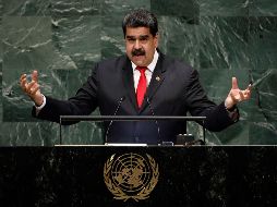 El presidente de Venezuela, Nicolás Maduro, interviene ante la Asamblea General de las Naciones Unidas. EFE/P. Foley
