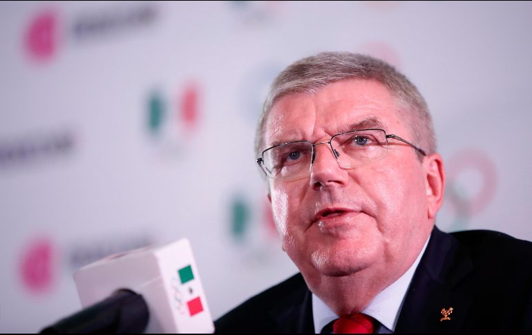 ''Los planes que tiene México en deporte son muy ambiciosos, el deporte jugará un papel importante y el COI ofreció apoyo en implementación de estos proyectos'', dijo Bach. EFE / J. Méndez