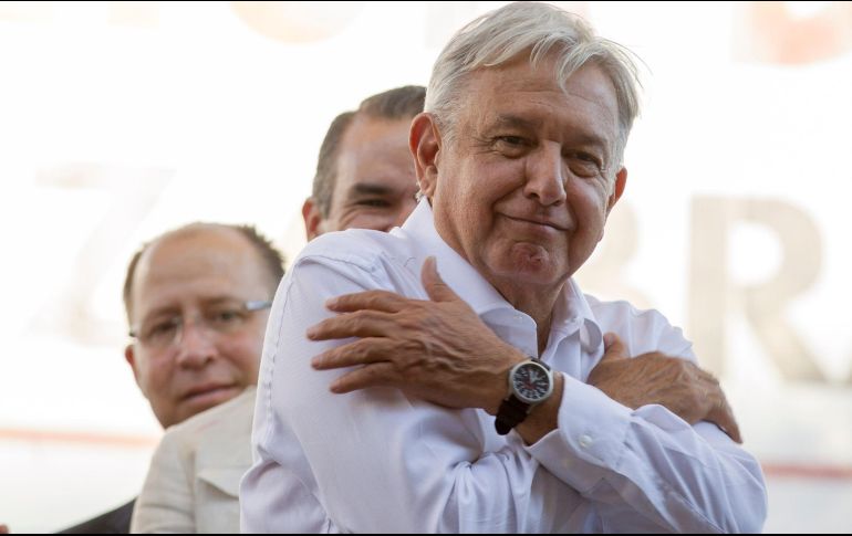 López Obrador aclaró que su cambio de comportamiento no significa que vaya a traicionar al pueblo o que cambie sus convicciones. NTX/J. Pazos