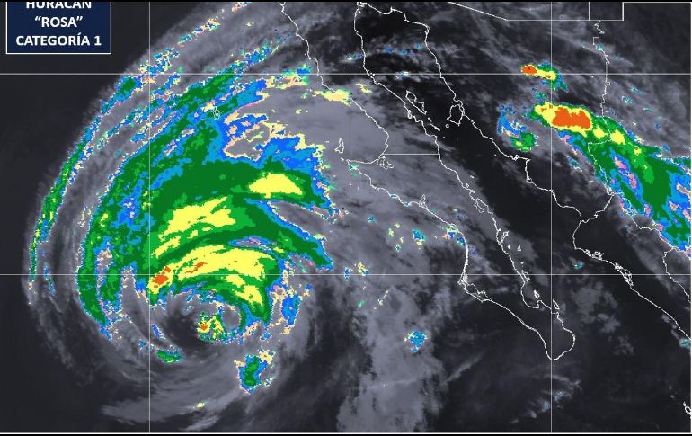 El huracán se localiza a 625 kilómetros al suroeste de Punta Eugenia, Baja California Sur. TWITTER / @conagua_clima