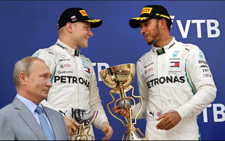 El británico conquistó el Gran Premio de Rusia, 16ª prueba del Mundial de F1. AFP / A. Isakovic