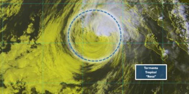 "Rosa" se degrada a tormenta tropical