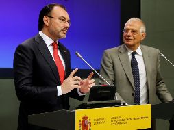 El secretario mexicano de Relaciones Exteriores, Luis Videgaray, se pronuncia al respecto durante su vista de trabajo a España. EFE/ J. Hidalgo
