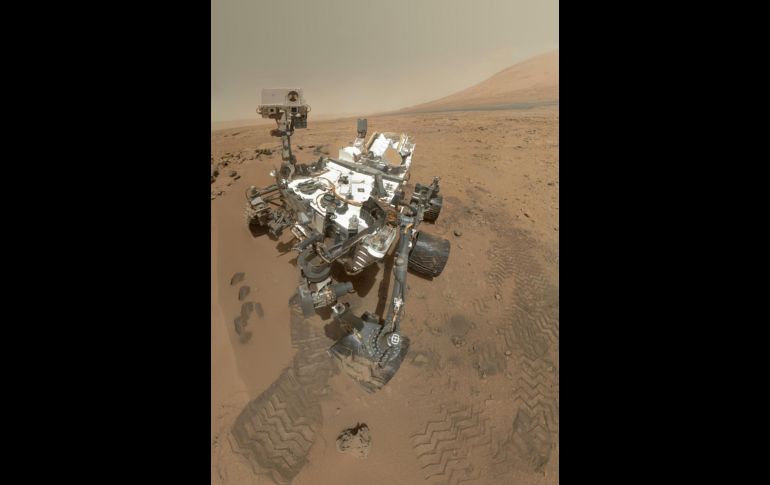 El robot Curiosity en su primera 