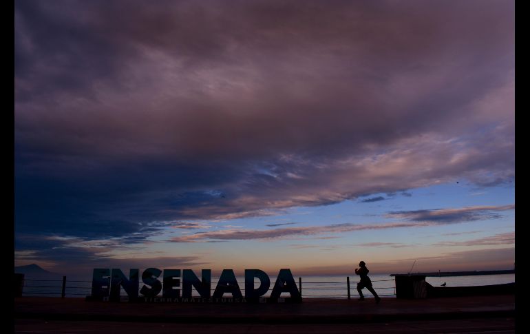 Vista de la bahía de Ensenada, Baja California. 