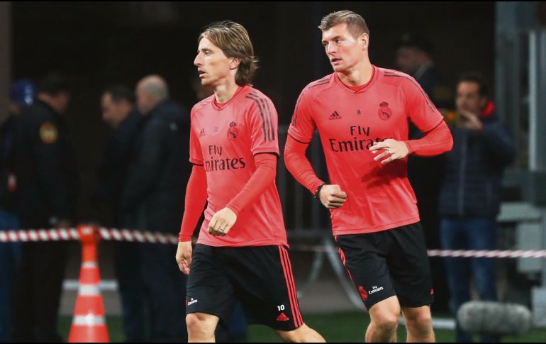 Luka Modric y Toni Kroos cargarán con el peso del Madrid ante el CSKA Moscú. EFE