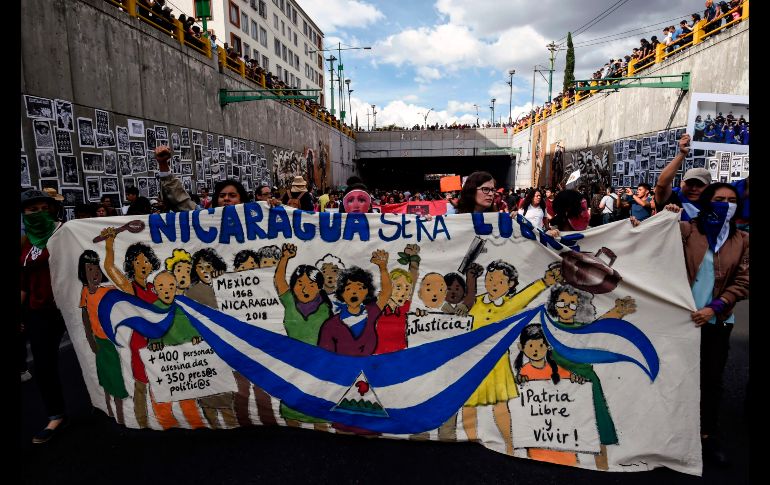 Un grupo se solidariza con las manifestaciones de este año en Nicaragua.