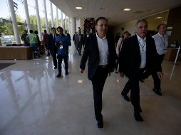 Alfonso Durazo (izquierda) indicó que se buscará mejorar las condiciones de los servicios médicos forenses. EL INFORMADOR/F. Atilano