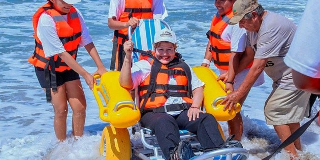 As&iacute; luce la primera playa incluyente en Guerrero
