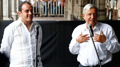 López Obrador dio entrevista a medios, tras un encuentro con el gobernador de Morelos, Cuauhtémoc Blanco. SUN / Y. Xolalpa