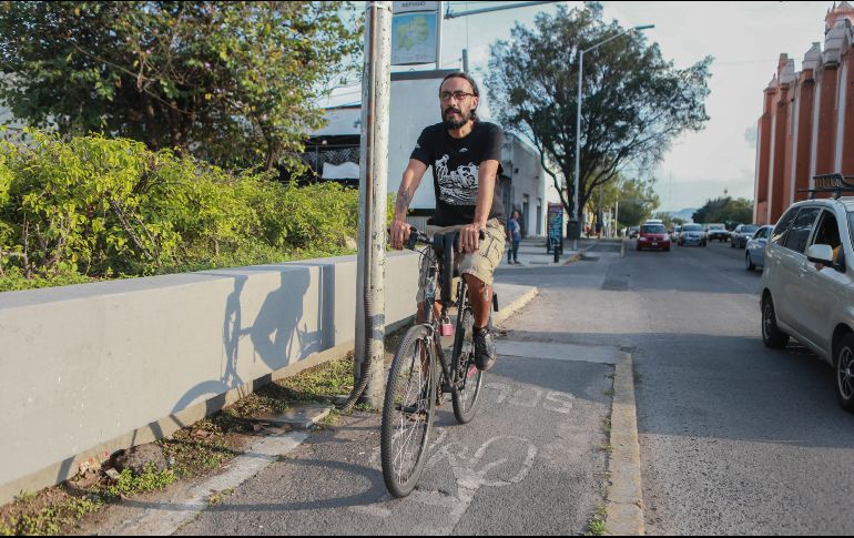Yeriel Salcedo es uno de los personajes que, desde el colectivo GDL en Bici, ha insistido en la promoción del respeto por el ciclista. EL INFORMADOR/Archivo