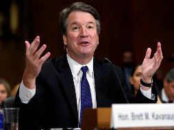 Trump habla antes de la votación final en el Senado sobre la nominación de Kavanaugh, que se ha visto salpicado por acusaciones de haber abusado sexualmente de por lo menos tres mujeres. AP / ARCHIVO