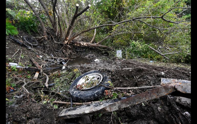 Escombros que quedaron esparcidos se observaban este domingo en Schoharie.