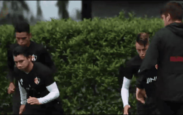El entrenamiento del Atlas fue y será a puerta cerrada durante toda la semana. TWITTER  / @atlasfc