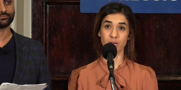 Nadia Murad dice que Nobel es insuficiente