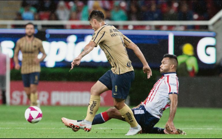 La gran sorpresa de la jornada fue Pumas rompiendo su mala racha de 36 años son vencer a Chivas de local. ARCHIVO /  EL INFORMADOR