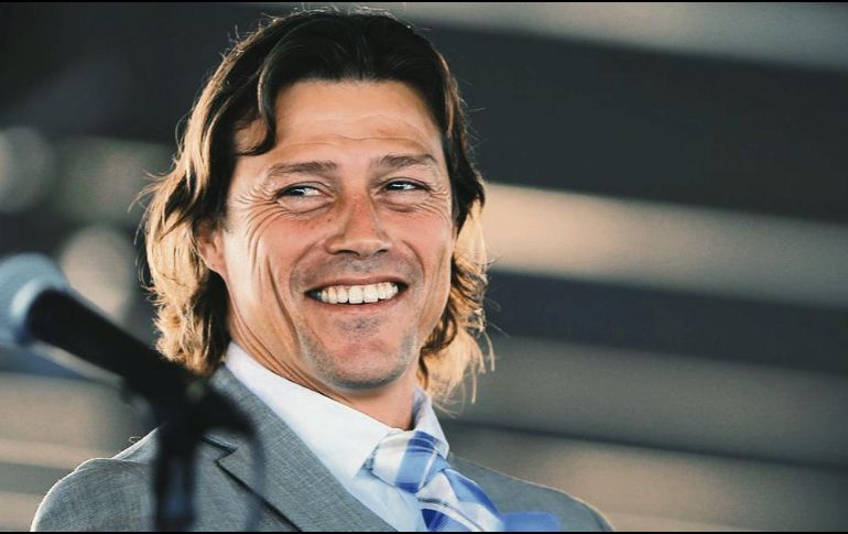 Matías Almeyda lució contento en su presentación como estratega del equipo de San José, California. @SJEarthquakes