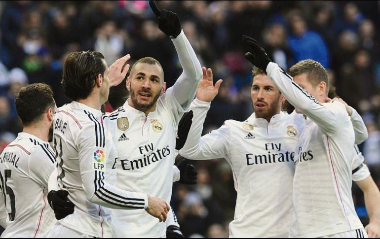 Bale, Benzema, Ramos y Kroos están entre los ocho del Real Madrid. AFP