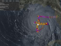 El avión Cazahuracanes de la misión 12 encontró dentro del fenómeno vientos de 125 nudos. ESPECIAL/CONAGUA
