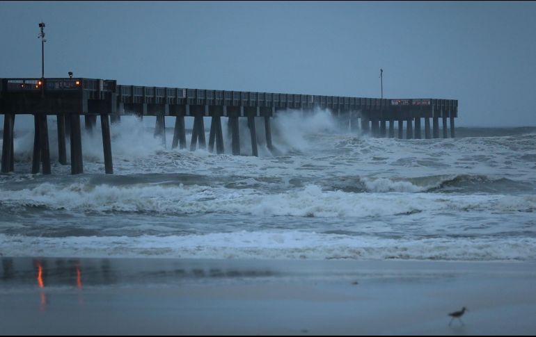 Las precipitaciones comenzaron a alcanzar la costa, mientras que se espera una marejada ciclónica de hasta cuatro metros en algunas áreas. AFP / J. Raedle