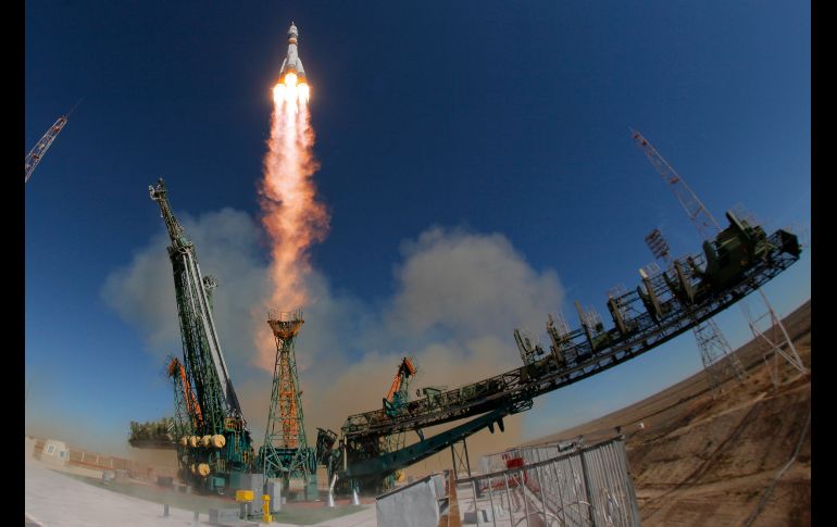 El lanzamiento desde el cosmódromo de Baikonur.