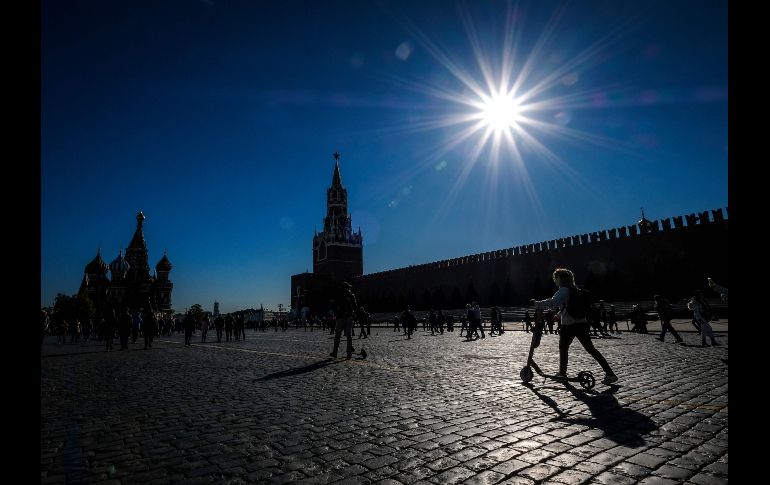 Aspecto de la plaza Roja de Moscú, en Rusia. AFP/Y. Kadobnov