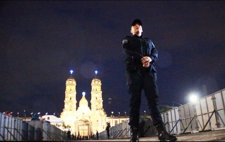 Las policías de Guadalajara y Zapopan informan que siguen brindando sus servicios para garantizar la seguridad de los participantes en la Romería. TWITTER / @PoliciaZapopan