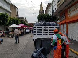 Autoridades informan que el primer cuadro de la ciudad queda completamente limpio luego de la celebración religiosa. TWITTER/ @GuadalajaraGob