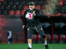 Los Dorados de Sinaloa, dirigidos por Maradona, se enfrentarán hoy viernes a los Xolos de Tijuana en partido amistoso. MEXSPORT/Emiliano