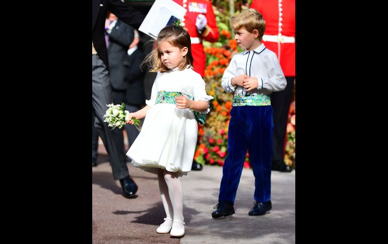La princesa Carlota y el príncipe Jorge. AFP / V. Jones