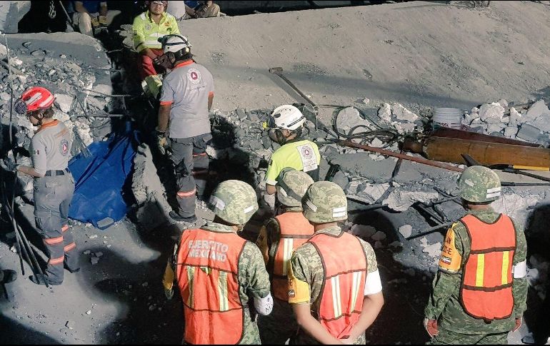 Según información de la Fiscalía General de Nuevo León, la cifra de muertos por el colapso del edificio en construcción ascendió a ocho, y hubo además 14 lesionados, dos de ellos graves. TWITTER / @nuevoleon