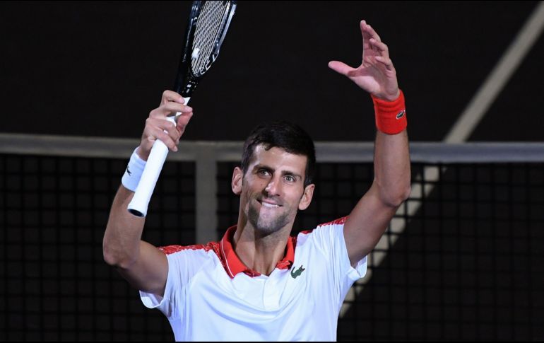 Novak Djokovic se coloca a 35 puntos del primer lugar del ranking, el español Rafael Nadal. AFP / W. Zhao