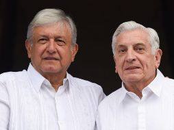 Andrés Manuel López Obrador se reunió con el gobernador de Tabasco. NTX / A. Monroy