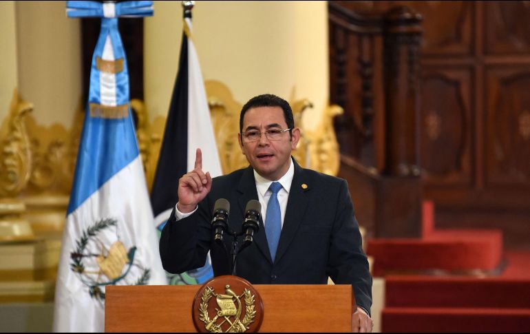 El Congreso de Guatemala mantener el fuero al presidente Jimmy Morales, por lo que no podrá ser investigado por la posible comisión de un delito de financiación electoral ilícita en la campaña de 2015. AFP/Archivo