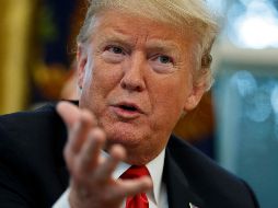 Trump ha estado en una intensa campaña para arengar a sus seguidores más férreos. Asegura que en su opinión está haciendo una buena labor, pero reconoce que algunos republicanos no van a ir a votar porque él no es candidato. AP / E. Vucci