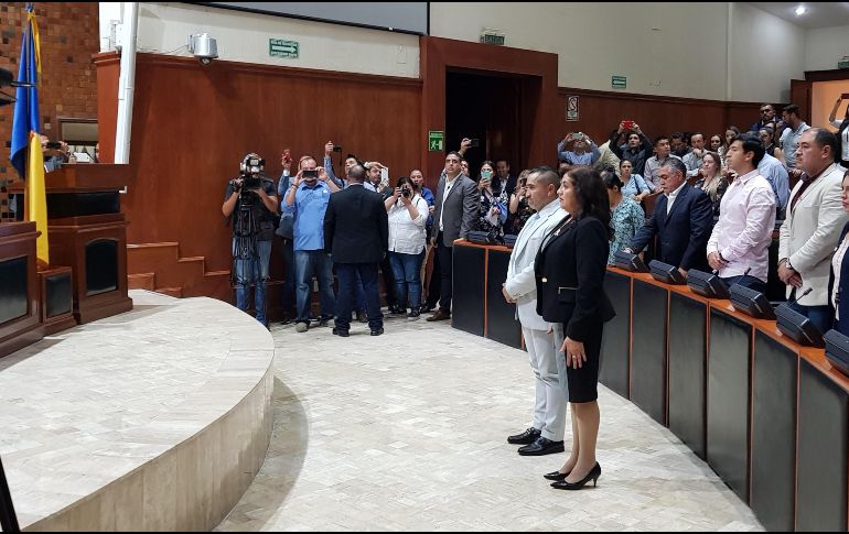 Aspectos generales de la ceremonia de toma de protesta. EL INFORMADOR/R. Rivas